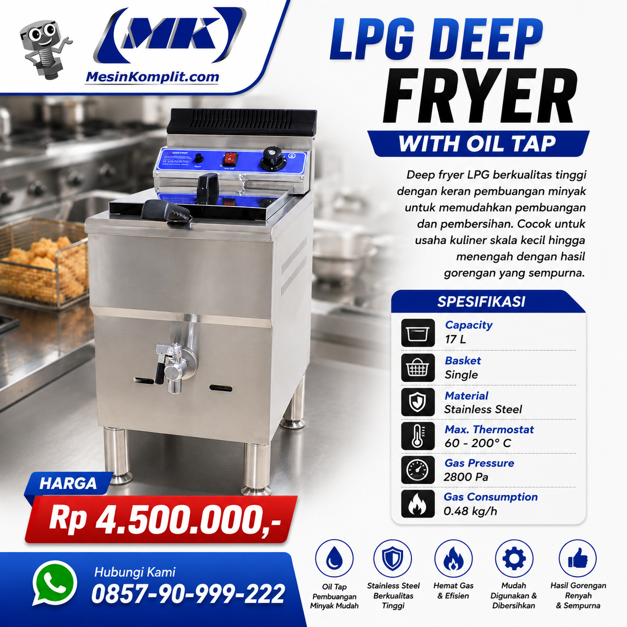 Penggoreng Gas Fryer (RST...